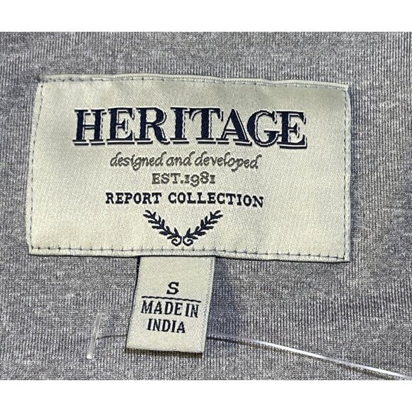 Heritage Report Collection Mens Size Small Blue Half-Zip Pullover Top - Picture 11 of 12